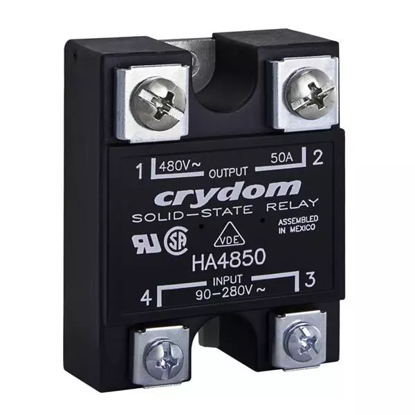 Crydom HD48 Series Solid State Relays Panel Mount 25 A Load Current Rating, HD4825G