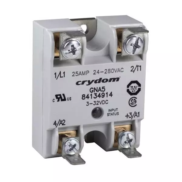 Crydom GNA5 Series Solid State Relays Panel Mount 25 A Load Current Rating, 84134917