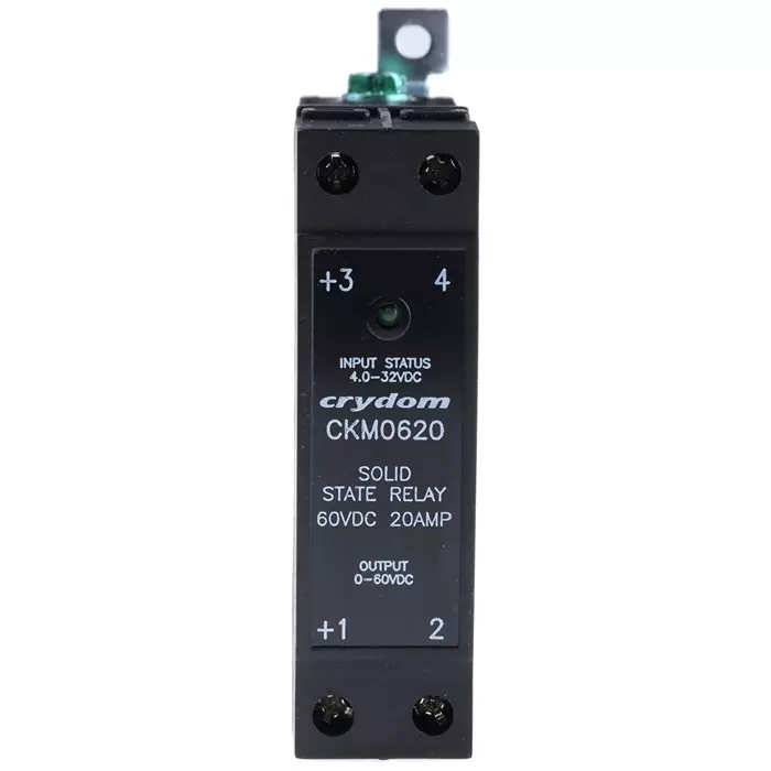 SENSATA/CRYDOM Solid State Relay CKM Series 20 A Load DIN Rail Mount 60 V 32 Control, CKM0620