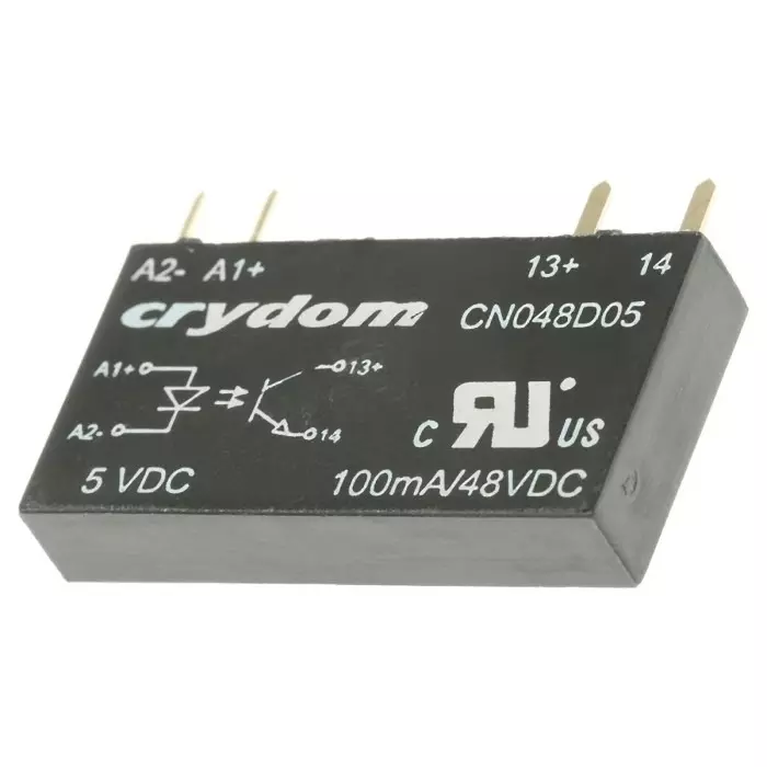 SENSATA/CRYDOM Solid State Relay CN Series 0.1 A Load PCB Mount 48 V DC 12 Control, CN048D05