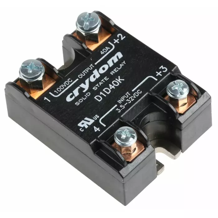 SENSATA/CRYDOM Solid State Relay 1-DC Series 40 A dc Load Panel Mount 100 V 32 Control, D1D40K