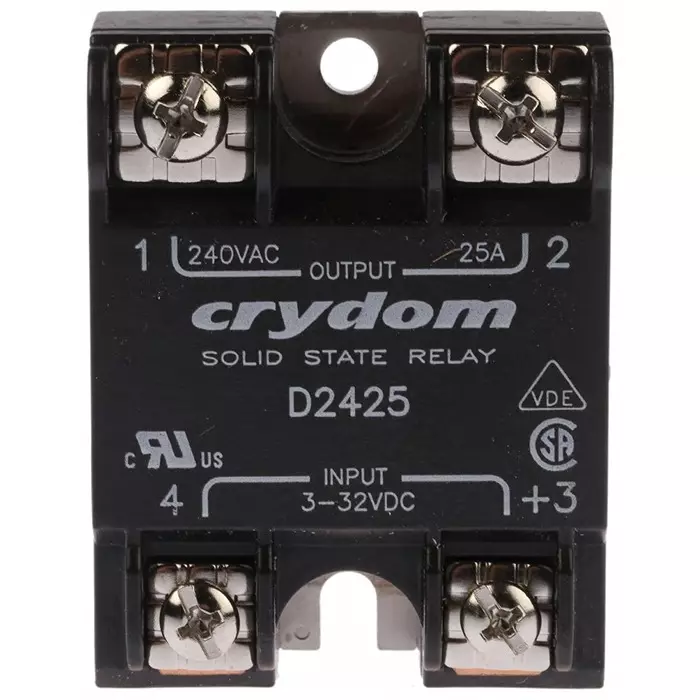 SENSATA/CRYDOM Solid State Relay 25 A RMS Load Surface Mount 280 V 32 Control, D2425