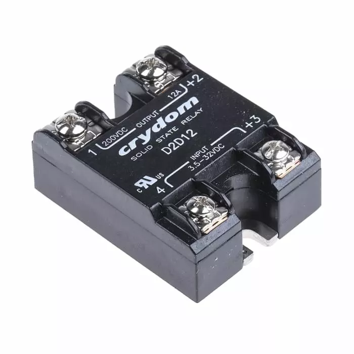 SENSATA/CRYDOM Solid State Relay 1-DC Series 12 A Load Surface Mount 200 V 32 Control, D2D12