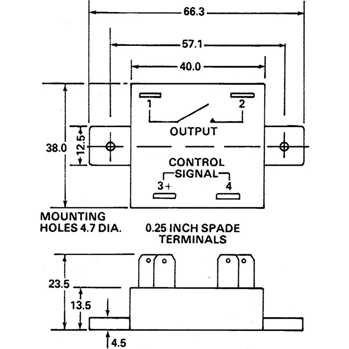 SENSATA/CRYDOM Solid State Relay EZ Series 5 A RMS Load Panel Mount 280 V 15 DC Control, EZ240D5