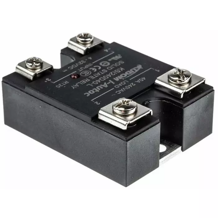 I-Autoc KSI Series Solid State Relay 40 A Load Panel Mount 280 V AC Load 32 V DC Control, KSI240D40-L