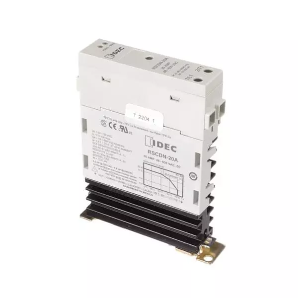 IDEC RSC Series Solid State Relays DIN Rail Mount 20 A Load Current Rating, RSCDN-20A
