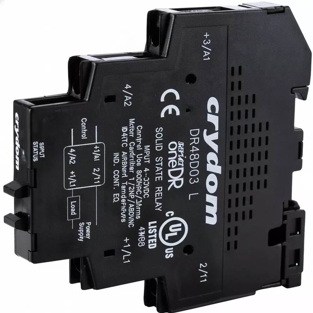Crydom SeriesOne DR Series Solid State Relays DIN Rail Mount 3 A Load Current Rating, DR24A03R