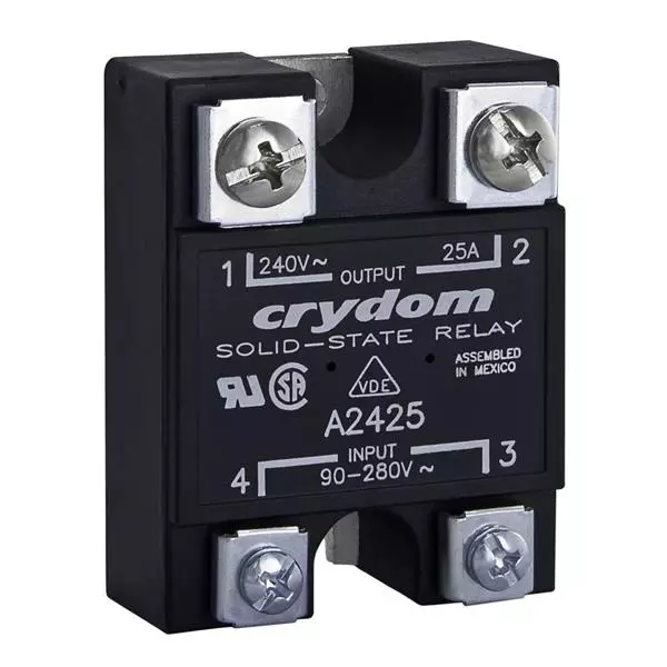 Crydom Series 1 Series Solid State Relays Panel Mount 25 A Load Current Rating, D4825-10