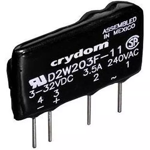 Crydom Solid State Relay PCB Mount 3 Amp 1 Form A (SPST-NO) 280 V AC, D2W203F-11