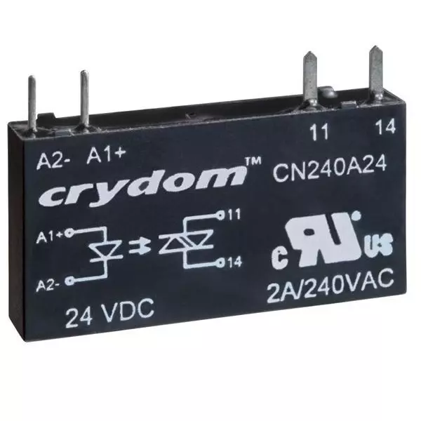 Crydom Solid State Relay PCB Mount 2 Amp 1 Form A (SPST-NO) 24 V DC, CN240A24
