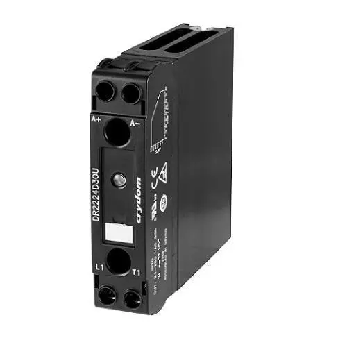 Crydom Solid State Relay DIN Rail Mount 20 Amp 1 Form A (SPST-NO) 24 to 280 V AC, DR2224D20U