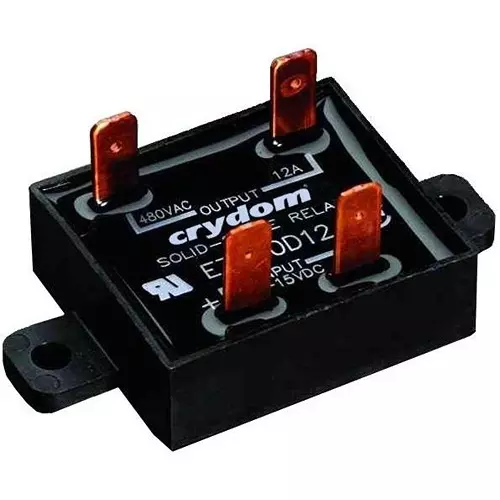 Crydom Solid State Relay Panel Mount 18 Amp 1 Form A (SPST-NO) 24 to 280 V AC, EZE240D18