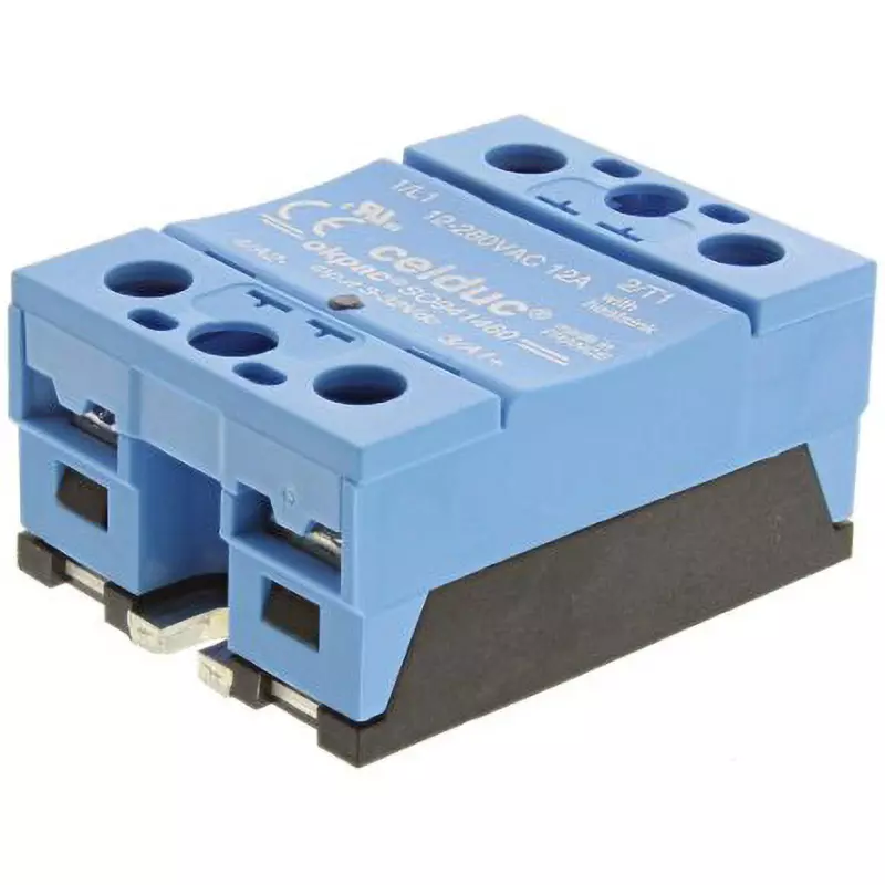 CELDUC Solid State Relay 3 to 32 V DC Voltage Range 5 mA Minimum Load Current 12.0 A Maximum Load Current, SO941460