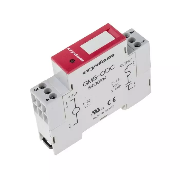 SENSATA/CRYDOM Solid State Relay GMS Series 3 A Load DIN Rail Mount 60 V DC 32 Control, 84130104