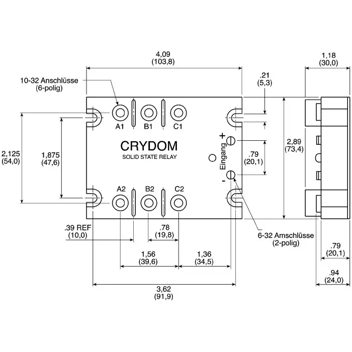 a53tp25d-sensata-crydom-sensata-crydom-53tp-series-solid-state-relay-25-a-rms-load-panel-mount-530-v-rms-load-280-v-rms-control-218-1915-rs