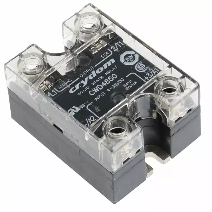 SENSATA/CRYDOM Solid State Relay CW Series 50 A RMS Load Panel Mount 660 V AC 32 Control, CWD4850