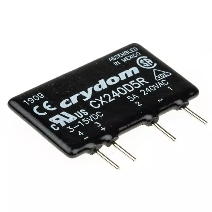 SENSATA/CRYDOM Solid State Relay CX Series 5 A Load PCB Mount 280 V AC 15 DC Control, CX240D5R