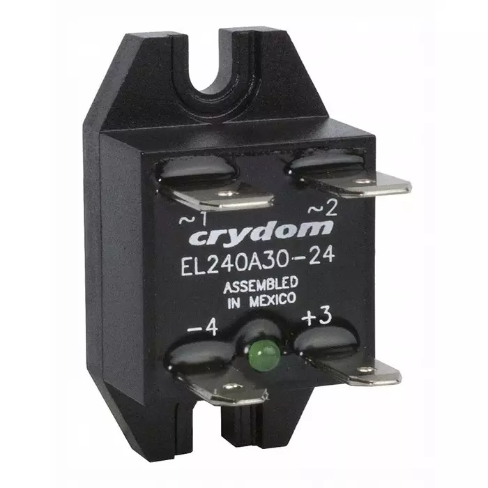 SENSATA/CRYDOM Solid State Relay EL Series 30 A dc Load Panel Mount 280 V AC 14 Control, EL240A30-12