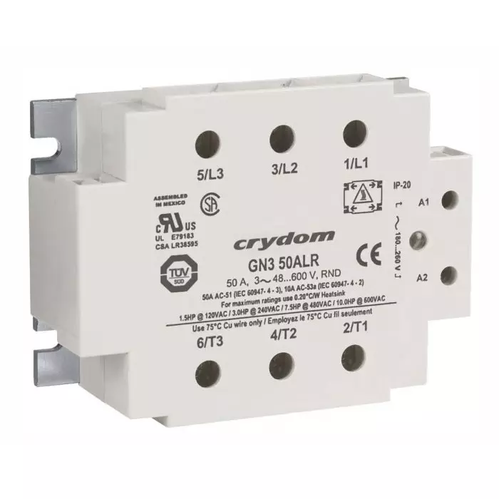 SENSATA/CRYDOM Solid State Relay GN3 Series 25 A RMS Load Panel Mount 600 V AC 32 DC Control, GN325DSZ