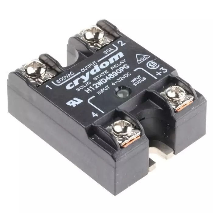 SENSATA/CRYDOM Solid State Relay 90 A Load Panel Mount 660 V AC 32 Control, H12WD4890PG