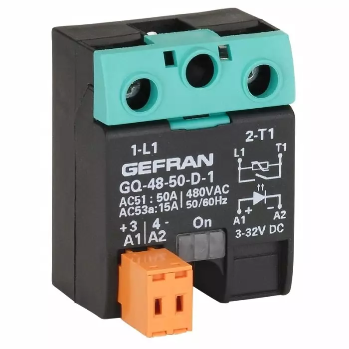 GEFRAN GQ Series Solid State Relay 15 A Load Surface Mount 600 V Load, GQ-15-24-D-1-0(230V/15A)