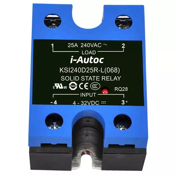 I-Autoc KSI Series Solid State Relay 10 A Load Panel Mount 280 V AC Load 32 V DC Control, KSI240D10-L(068)