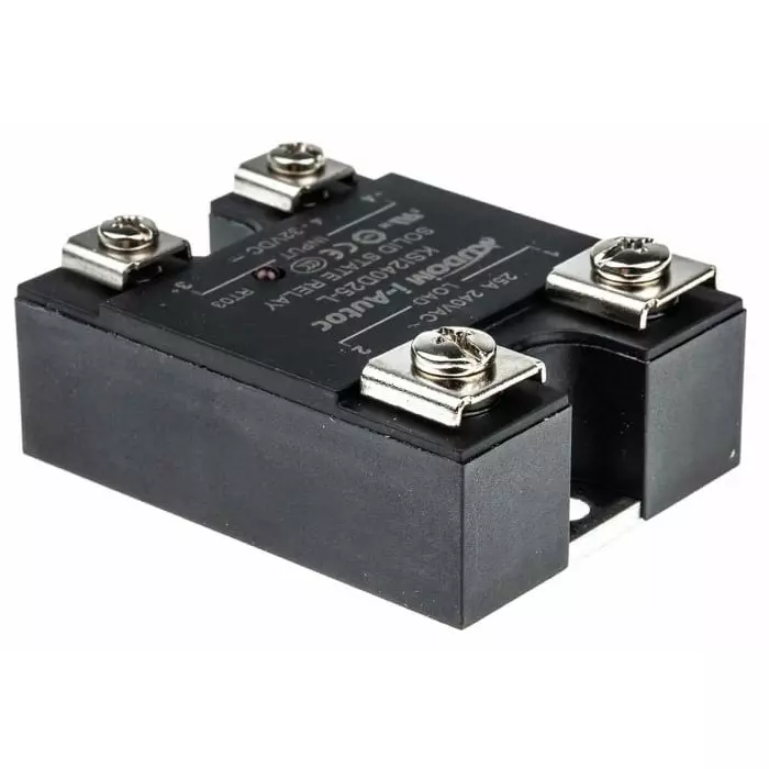I-Autoc KSI Series Solid State Relay 25 A Load Panel Mount 280 V AC Load 32 V DC Control, KSI240D25-L