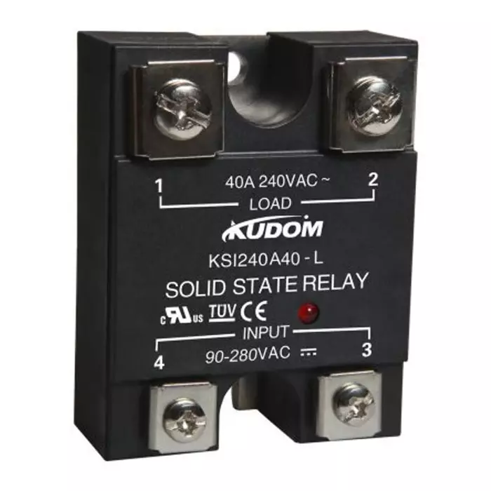 I-Autoc KSI Series Solid State Relay 40 A Load Panel Mount 280 V AC Load 280 V AC Control, KSI240A40-L