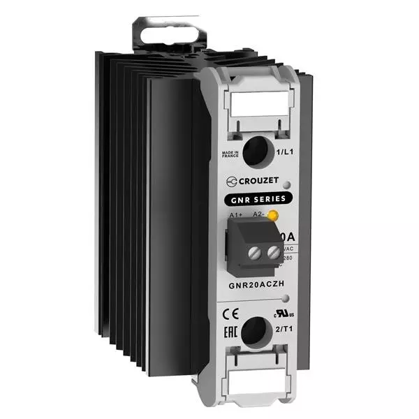 Crouzet GNR Series Single Phase Relays DIN Rail Mount 45 A Load Current Rating, GNR45DCZP