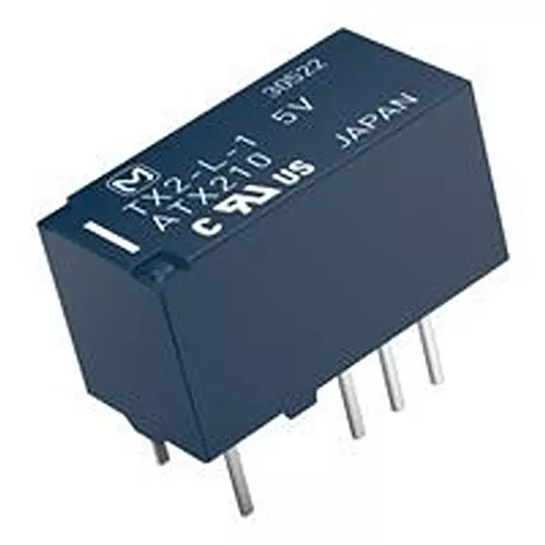 PANASONIC Relay, Signal, Dpdt, 30Vdc, 2A, Tx2-L2-5V