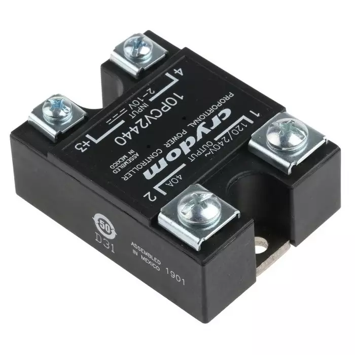 SENSATA/CRYDOM Solid State Relay PCV Series 40 A RMS Load PCB Mount 240 V AC 10 DC Control, 10PCV2440