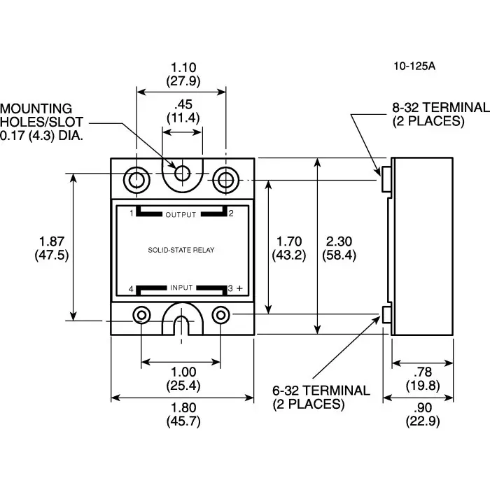 SENSATA/CRYDOM Solid State Relay 125 A RMS Load Surface Mount 280 V Control, A24125
