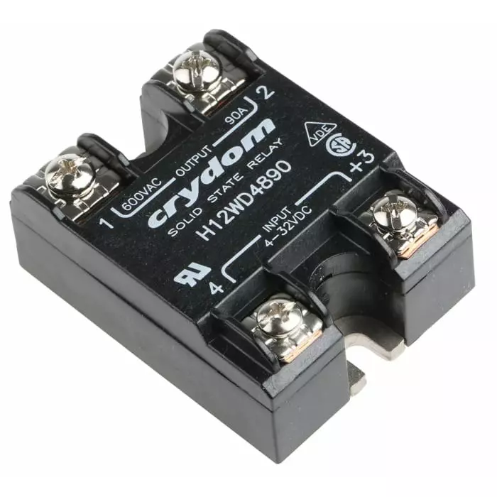 SENSATA/CRYDOM Solid State Relay H1 Series 90 A Load Panel Mount 660 V AC 32 Control, H12WD4890