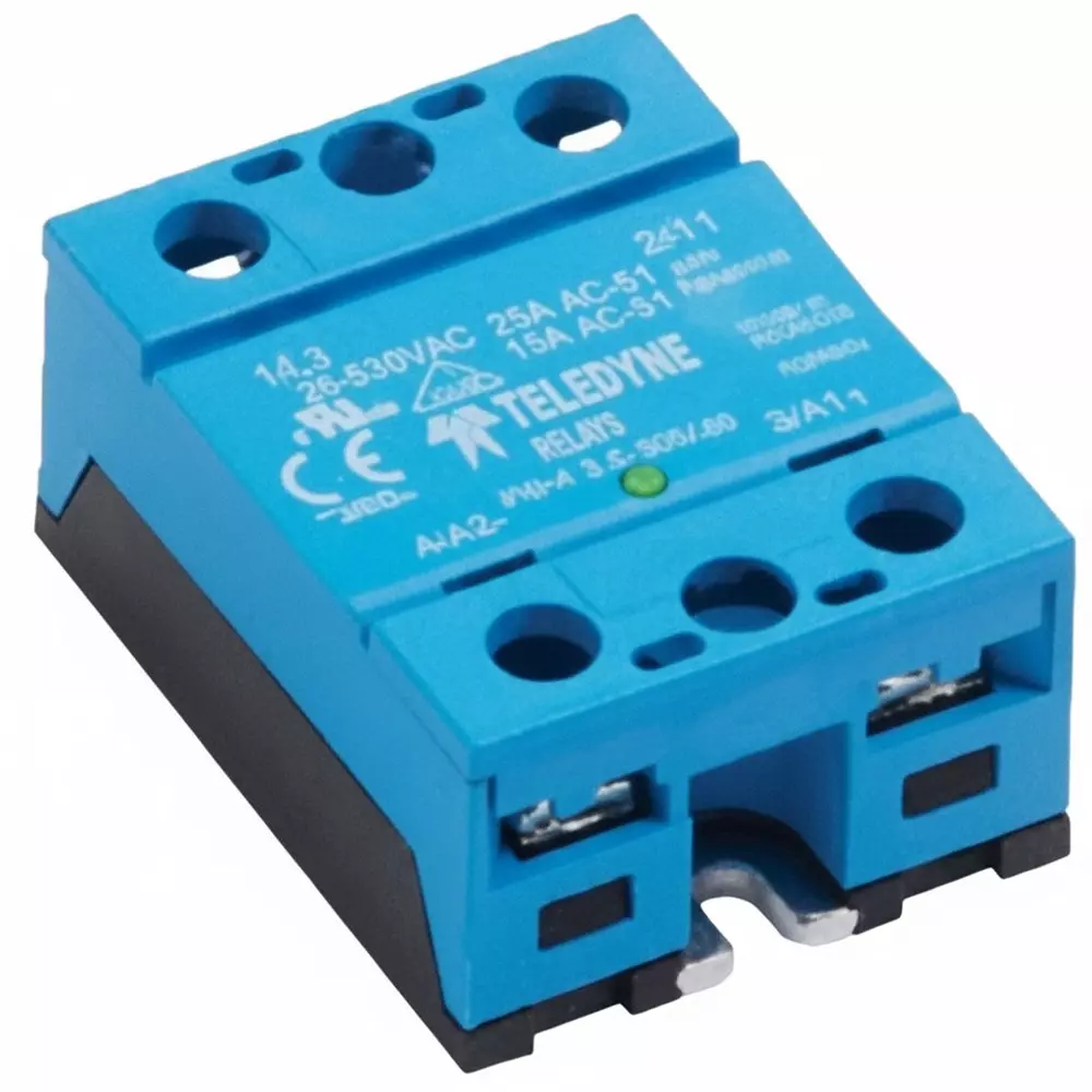 Teledyne Relays SH Series Solid State Relays Panel Mount 50 A Load Current Rating, SH48D50