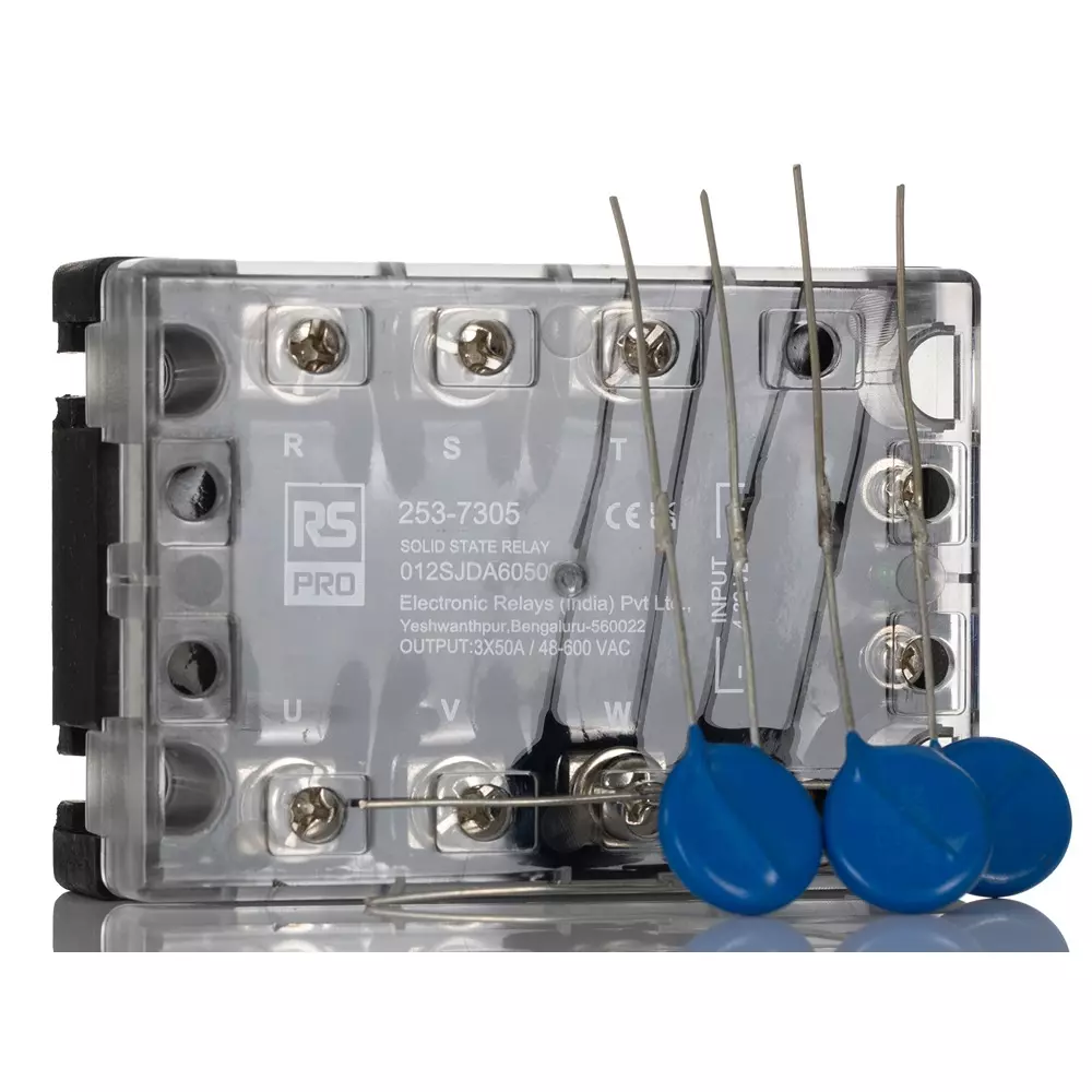 RS PRO Solid State Relay SPST 50 Amp Load Current 600 V RMS Load Voltage SCR Zero Cross, 2537305
