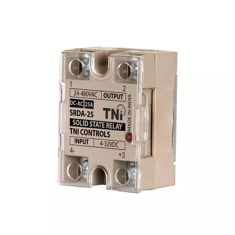 TNI DC-AC Series Solid State Relay 16 A Output and 4 to 32 V DC Operating Voltage, SRDA-16
