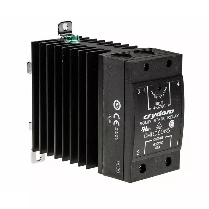 SENSATA/CRYDOM Solid State Relay 65 A Load DIN Rail Mount 660 V 32 Control, CMRD6065
