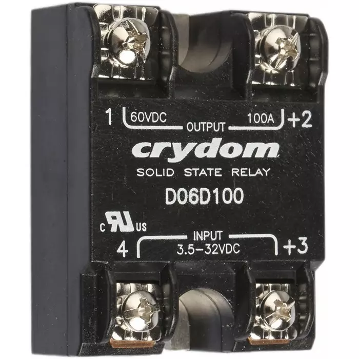 SENSATA/CRYDOM Solid State Relay D06D Series 100 A Load Surface Mount 60 V DC 32 Control, D06D100