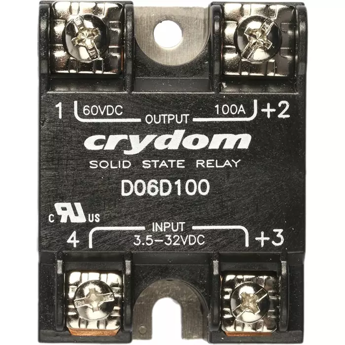 SENSATA/CRYDOM Solid State Relay D06D Series 100 A Load Surface Mount 60 V DC 32 Control, D06D100