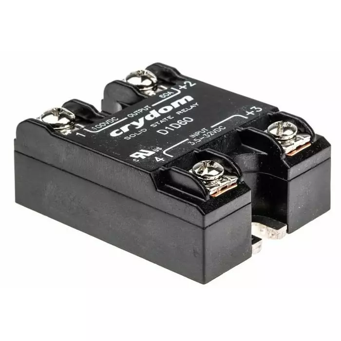 SENSATA/CRYDOM Solid State Relay 1-DC Series 60 A Load Surface Mount 100 V 32 Control, D1D60