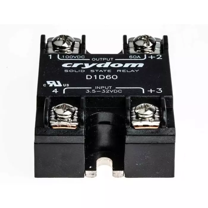 SENSATA/CRYDOM Solid State Relay 1-DC Series 60 A Load Surface Mount 100 V 32 Control, D1D60