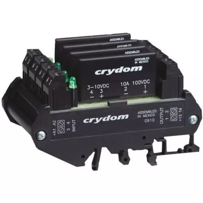 SENSATA/CRYDOM Solid State Interface Relay DRA4-CMX Series 28 V Control 8 A Load DIN Rail Mount, DRA4-CMXE100D10