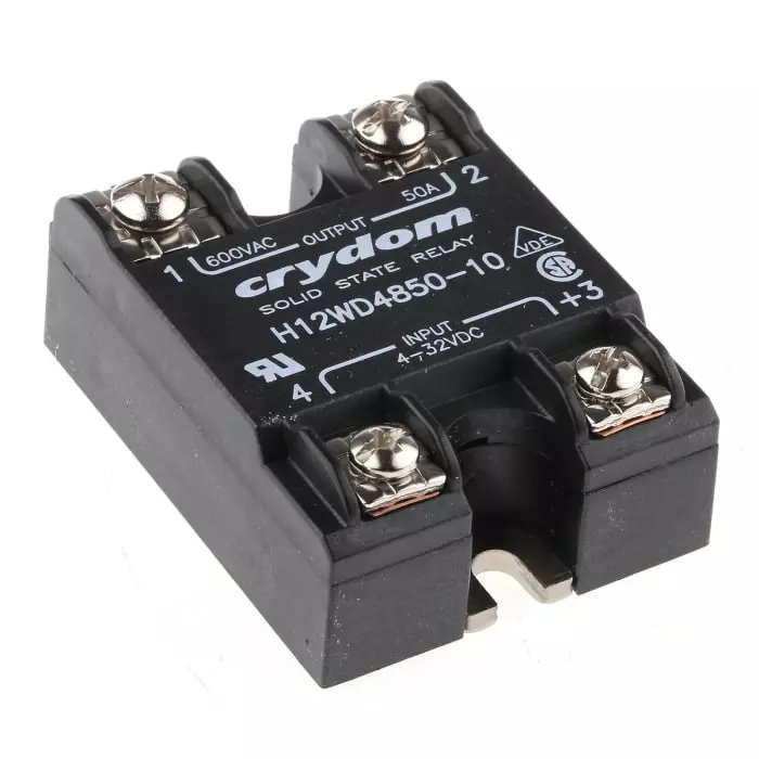 SENSATA/CRYDOM Solid State Relay H12WD Series 50 A Load Panel Mount 660 V rms 32 DC Control, H12WD4850-10