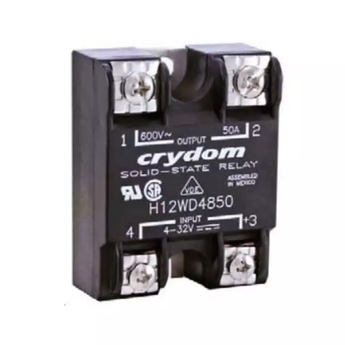 SENSATA/CRYDOM Solid State Relay H12WD Series 50 A Load Panel Mount 660 V rms 32 DC Control, H12WD4850-10