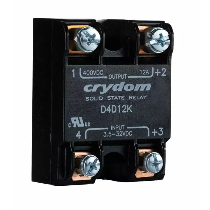 SENSATA/CRYDOM Solid State Relay 1-DC Series 12 A dc Load Panel Mount 400 V 32 Control, D4D12K