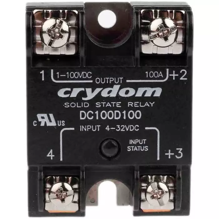 SENSATA/CRYDOM Solid State Relay 100 A Load Surface Mount 72 V DC 32 Control, DC100D100