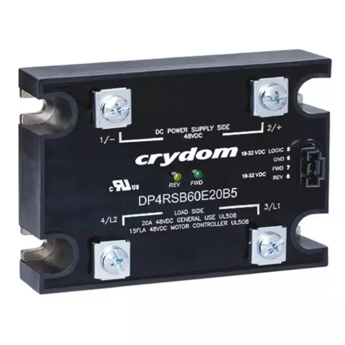 SENSATA/CRYDOM Solid State Relay DP Series 60 A Load Panel Mount 48 V DC 15 Control, DP4R60D60