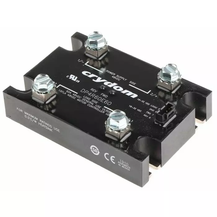 SENSATA/CRYDOM Solid State Relay DP Series 60 A Load Panel Mount 48 V DC 32 Control, DP4R60E60