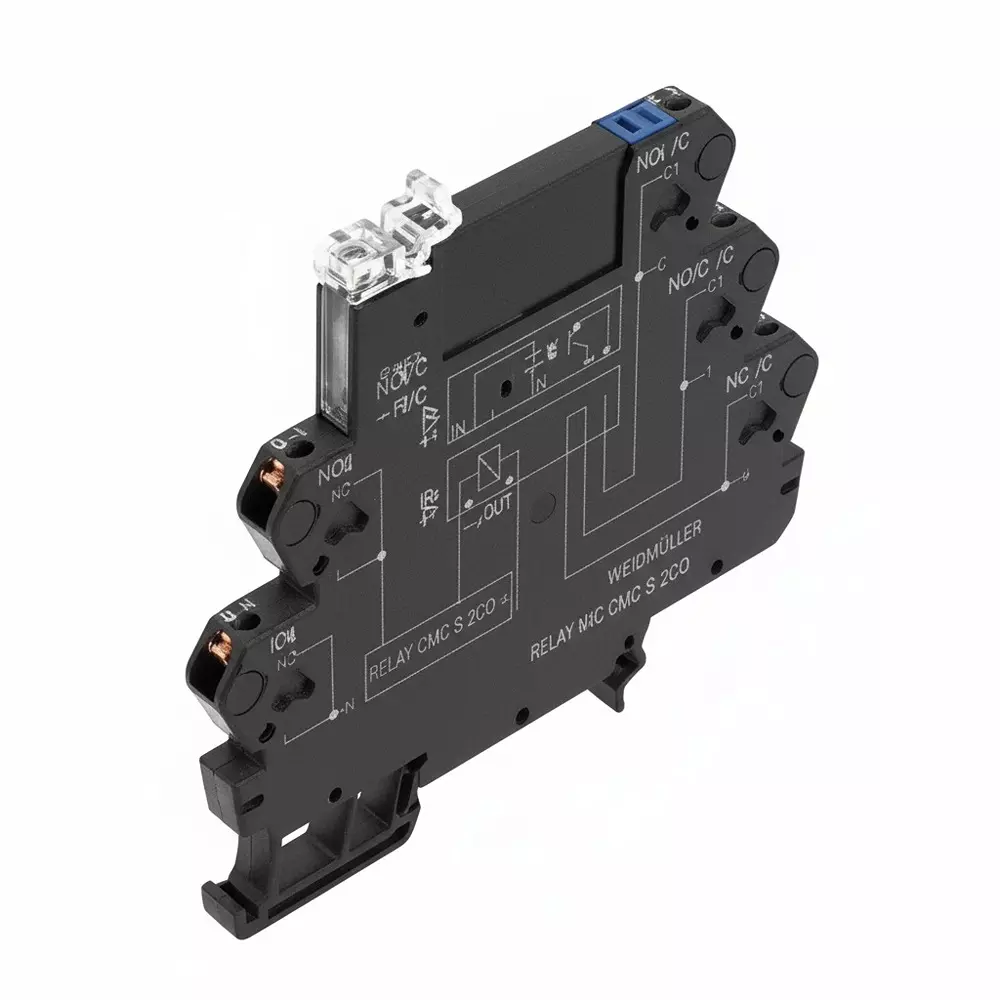 Weidmuller Solid State Relays Terminal Block DIN Rail Mount 2 A Load Current Rating, 2618720000