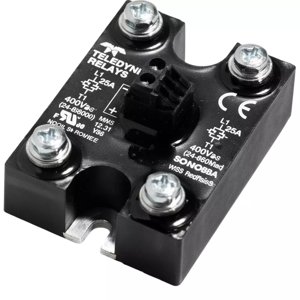 Teledyne Relays SD Series Solid State Relays Panel Mount 50 A Load Current Rating, SD24D50-06